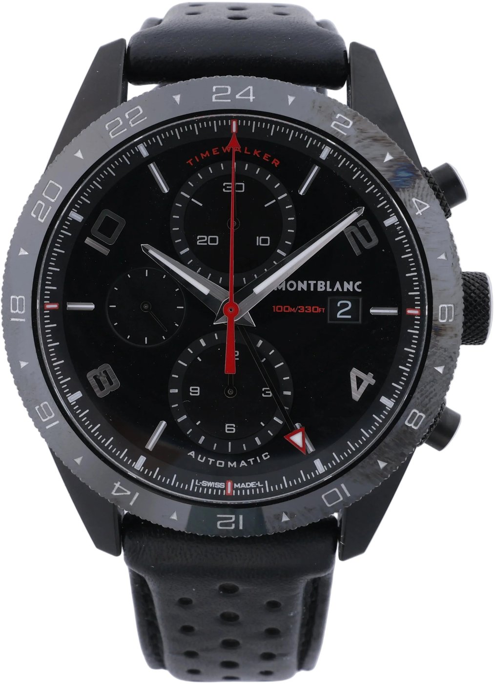 Montblanc Timewalker Automatic Wristwatch, ref 116102, black dial