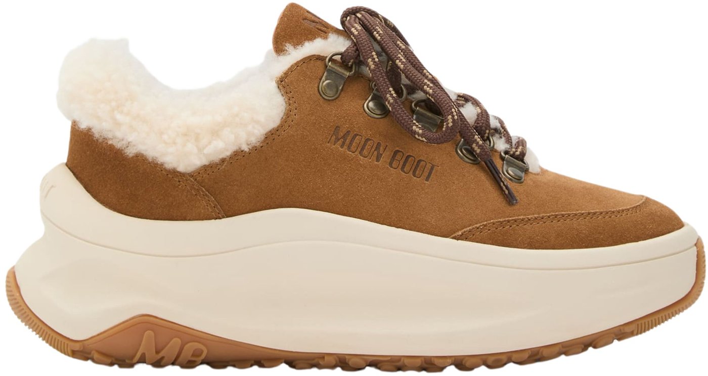 Moon Boot Mb Moon247 City Shearling Sneakers Cognac 80d2490040