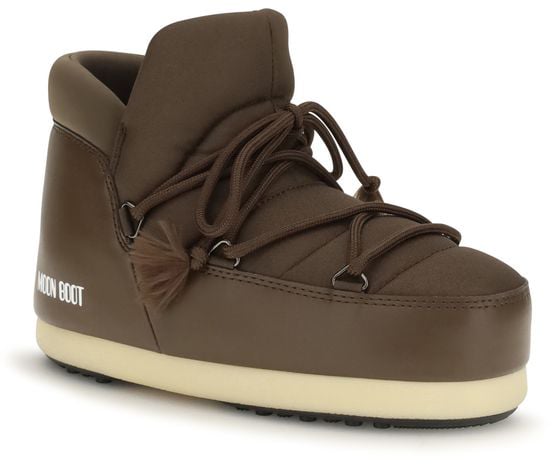 Moon Boot Brown Polyester Lace-Up Boots