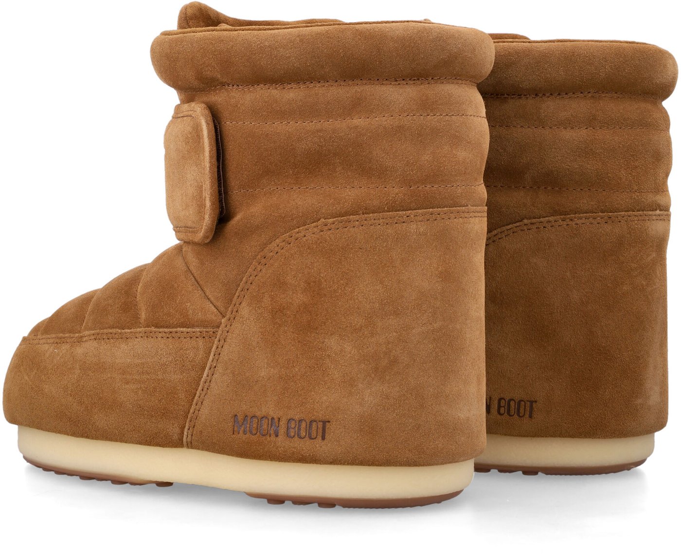 Low Icon Strap Suede Cognac