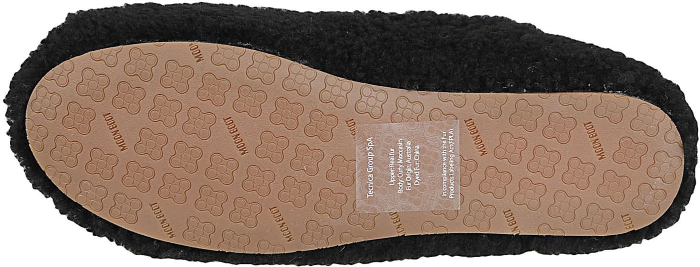 Shearling Ballerina Black