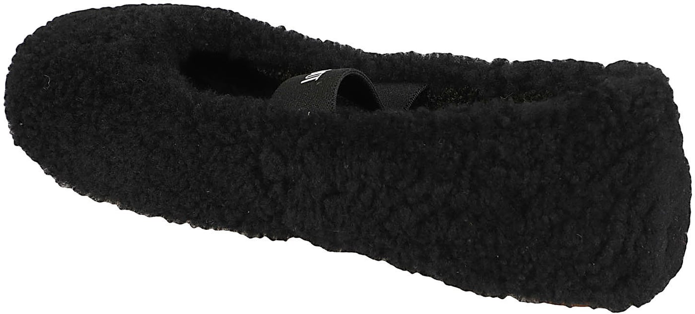 Shearling Ballerina Black