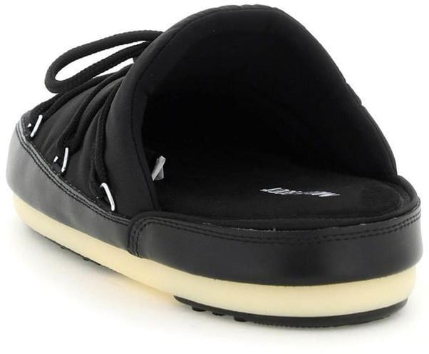 Moon Boot Black Nylon Mules