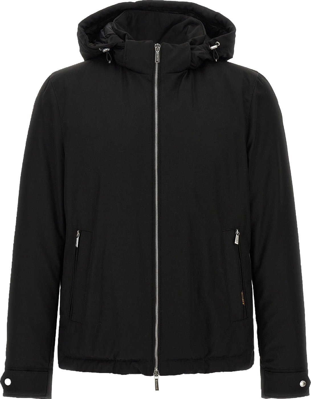 MooRER Black Wool Full-Length Jacket
