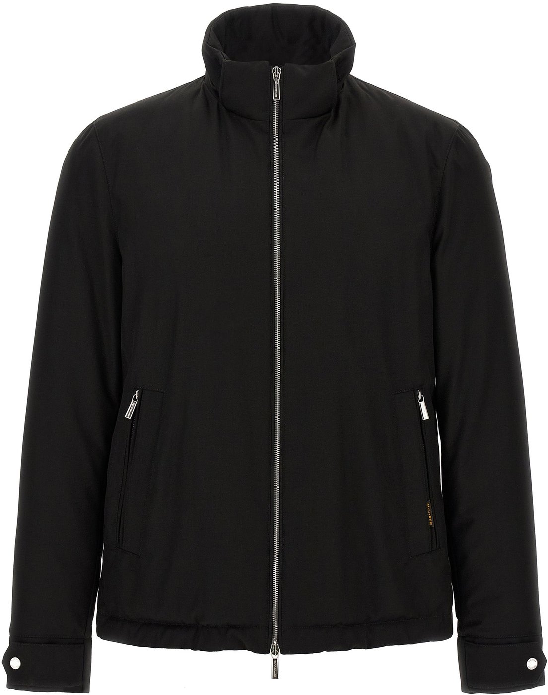 MooRER Black Wool Full-Length Jacket