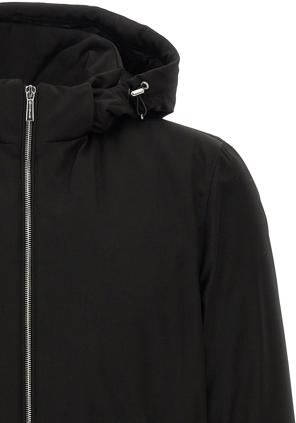 MooRER Black Wool Full-Length Jacket