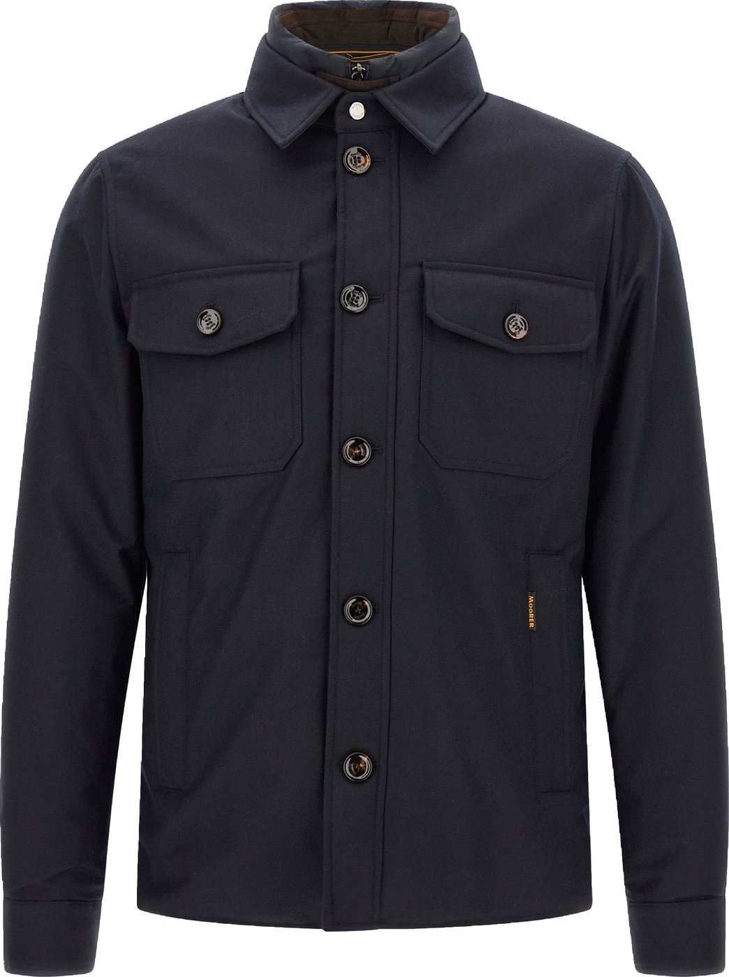 MooRER Blue Wool Full-Length Jacket