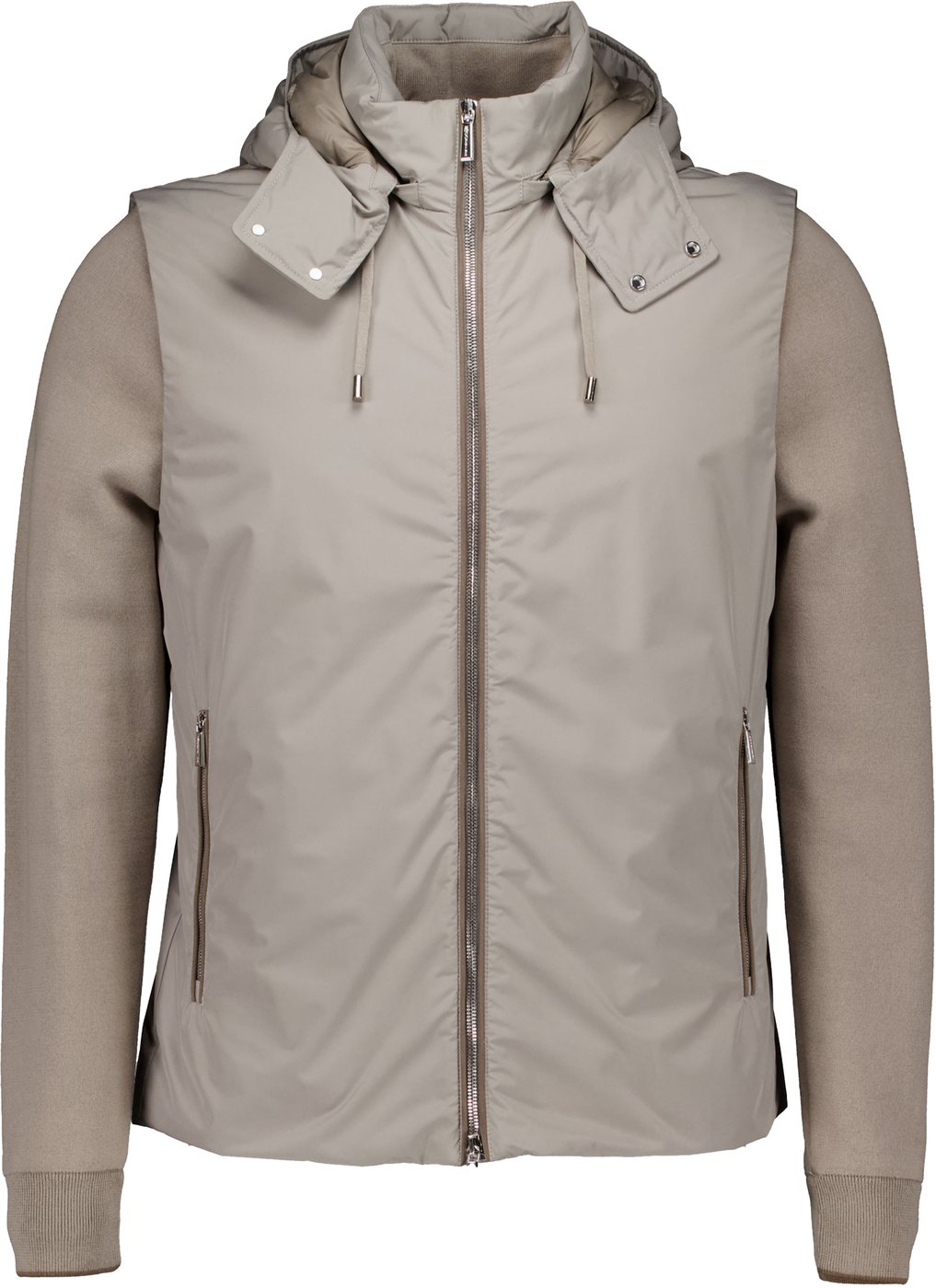 Moorer Mougi100852-tepa023 Gewatteerde Jassen Taupe Evan-stop