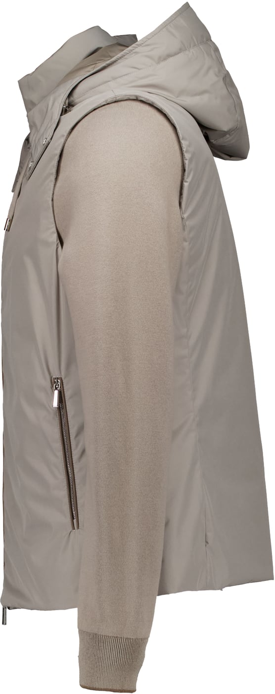 Moorer Mougi100852-tepa023 Gewatteerde Jassen Taupe Evan-stop