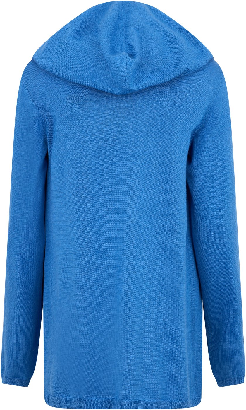 Long cardigan with hood