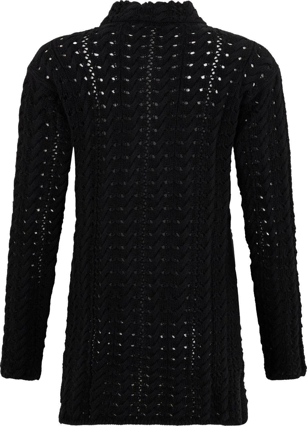 Loose black sweater with original details