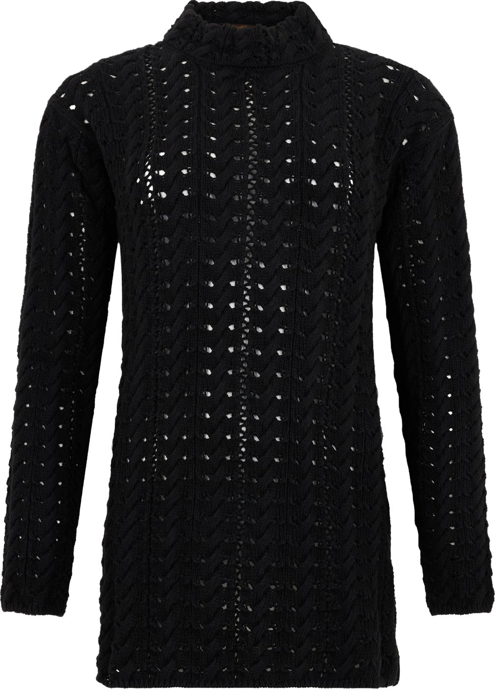 Loose black sweater with original details