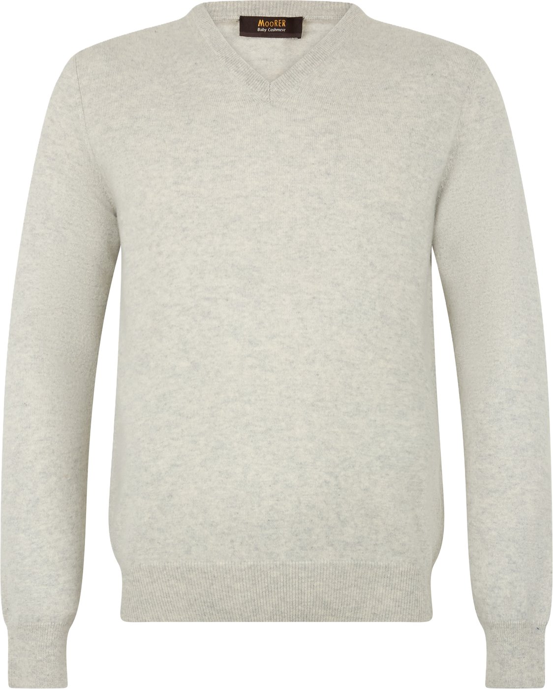 Sweater with v-neck in cashmere