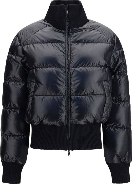 Moose Knuckles Black Nylon Full-Length Jacket