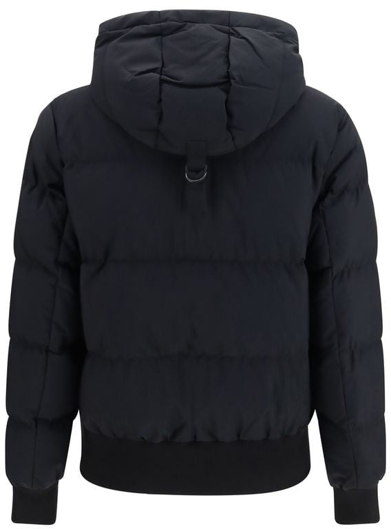 Moose Knuckles Black Nylon Bomber