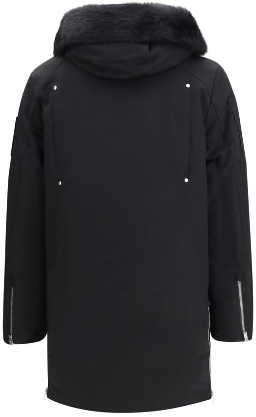 Moose Knuckles Black Cotton Coat