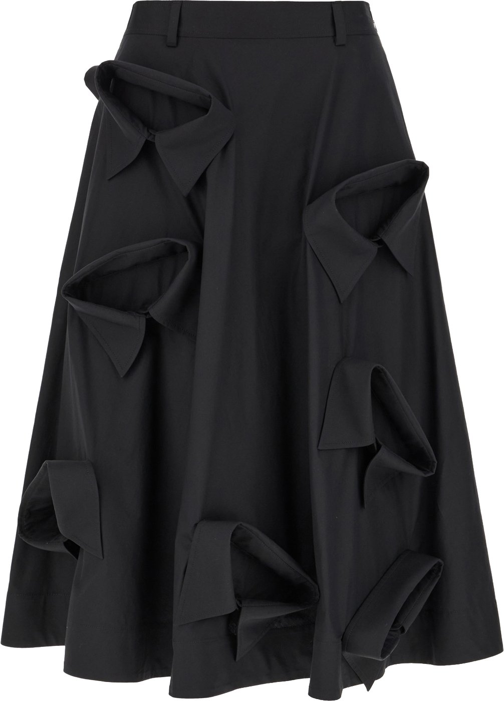 Moschino Black stretch cotton skirt