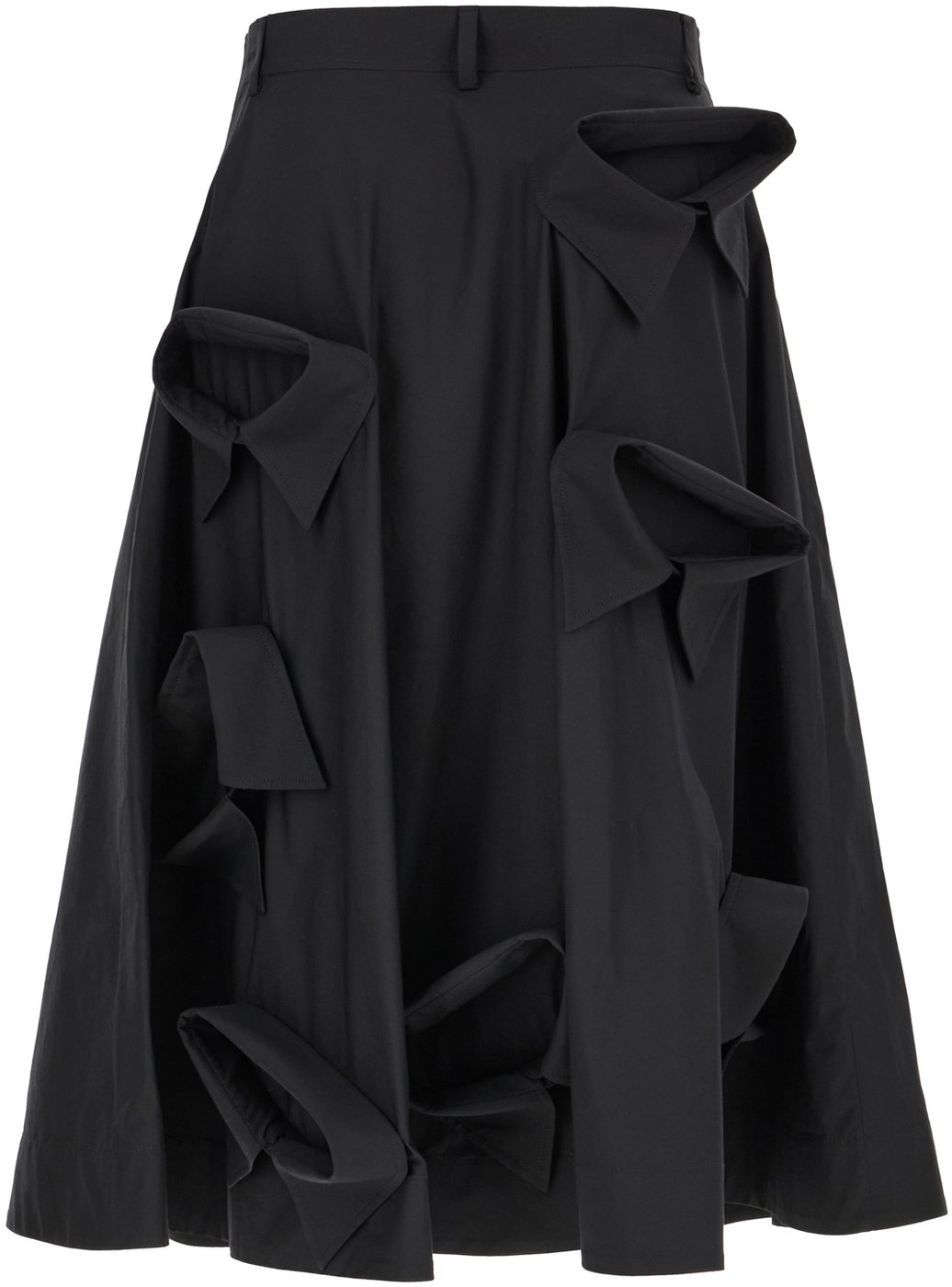 Moschino Black stretch cotton skirt