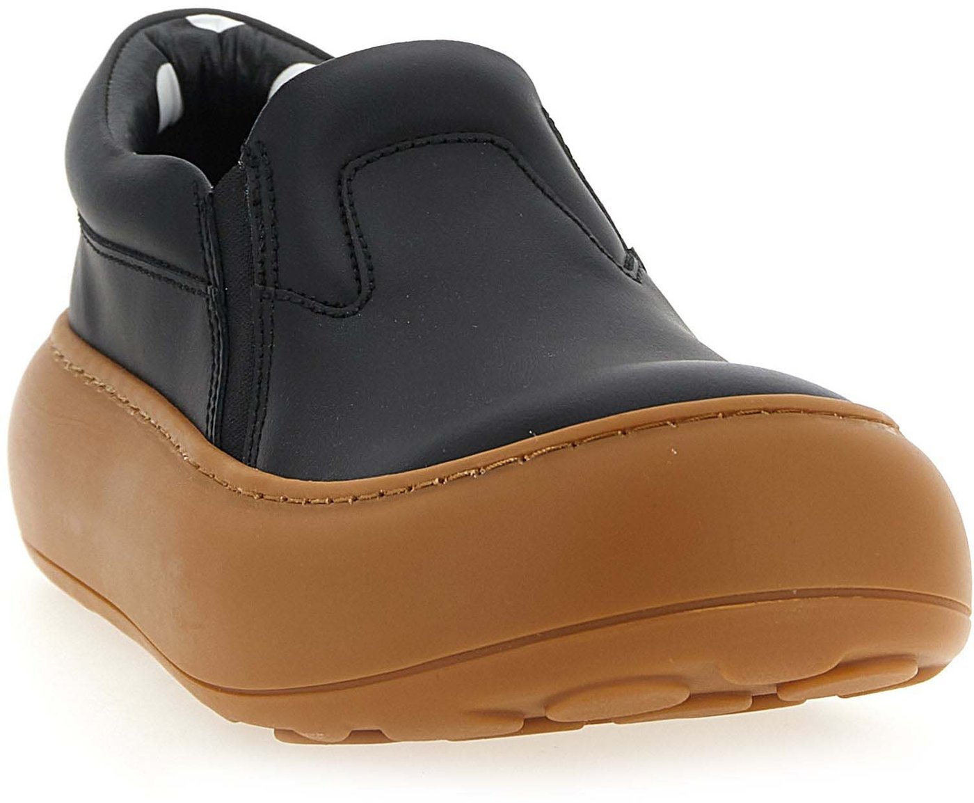 Moschino Black Leather Chunky Sneakers