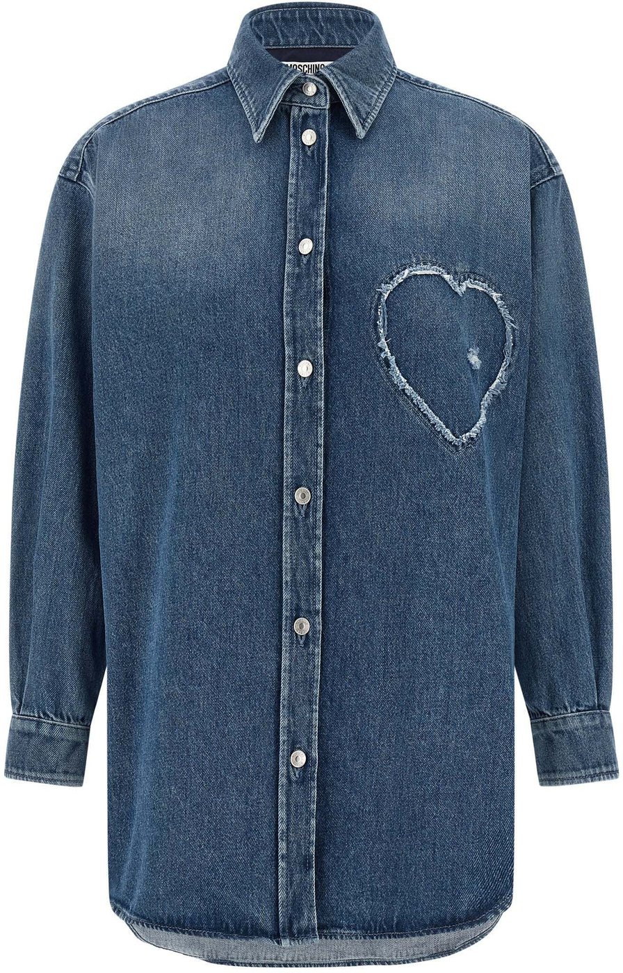 Moschino Blue Cotton Blouse