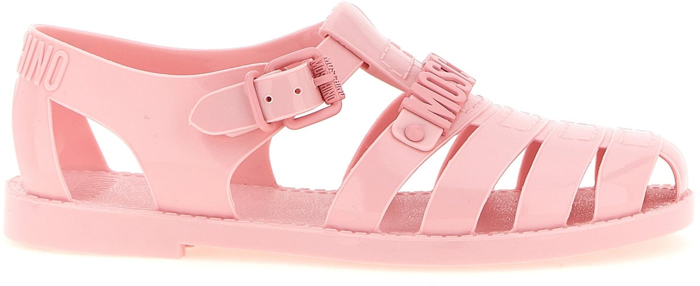 Moschino Multicolor Pvc Flat Sandals