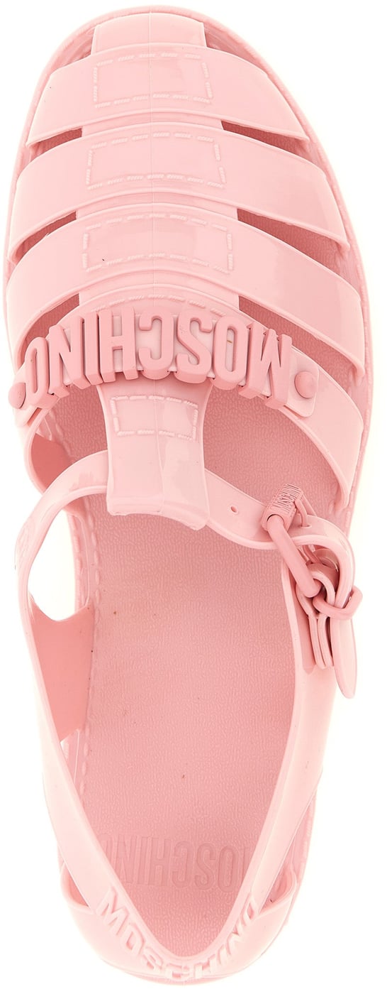 Moschino Multicolor Pvc Flat Sandals