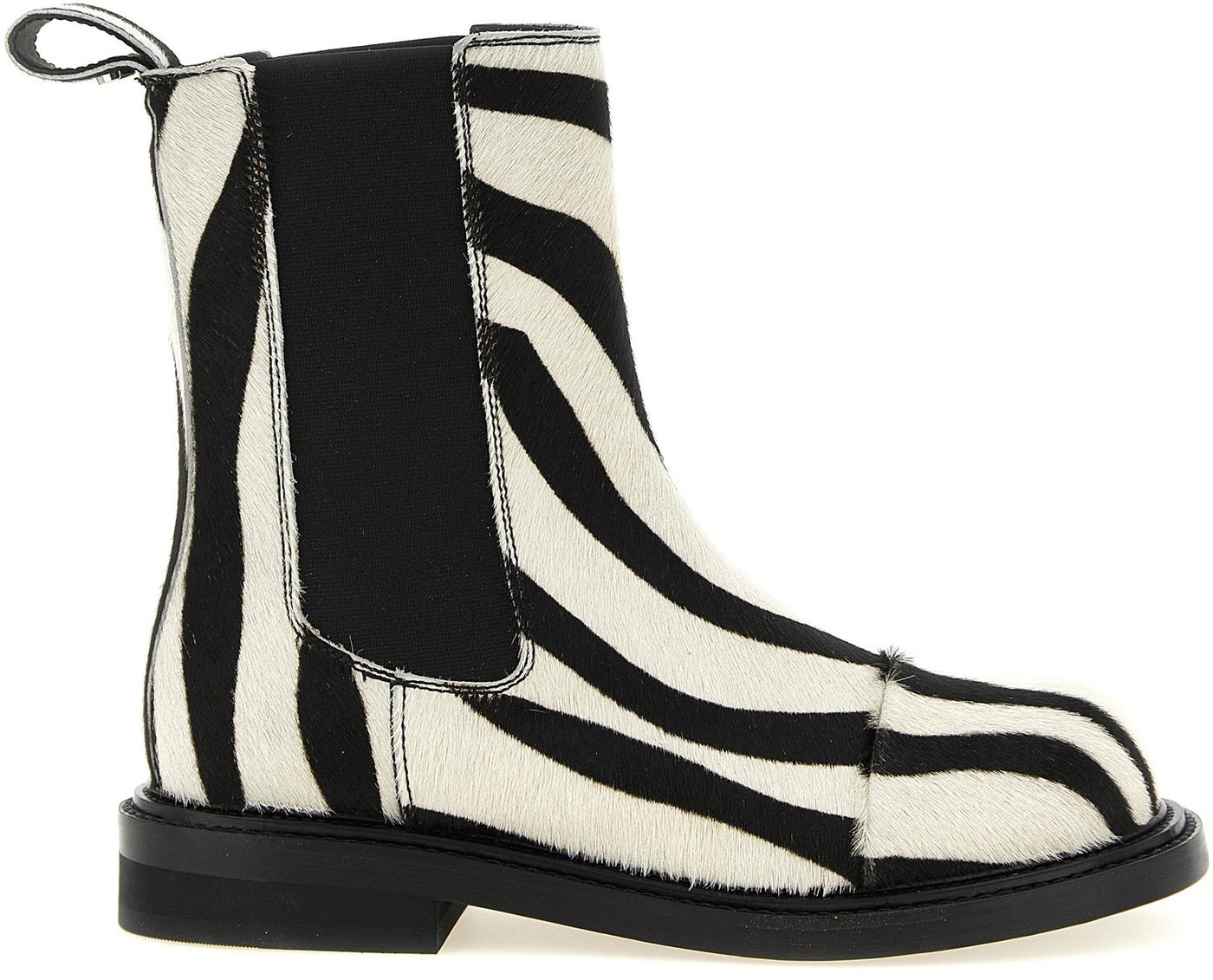 Moschino Bicolor Calfskin Ankle Boots