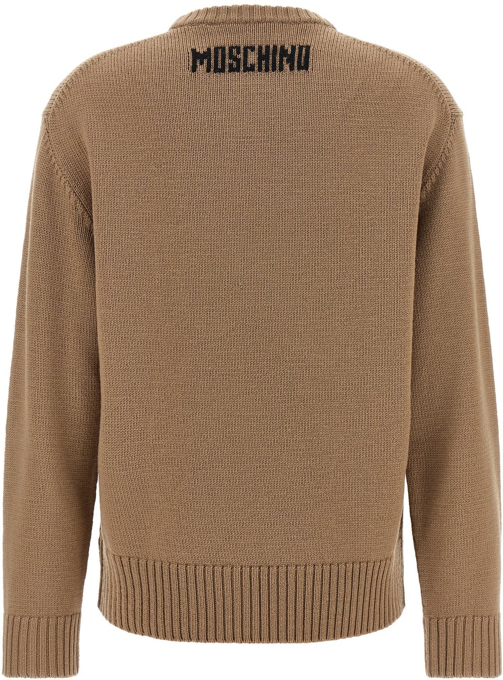 Moschino Beige Virgin Wool Cardigan