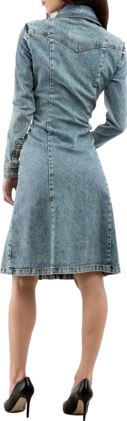 Moschino Blue Cotton Casual Dress