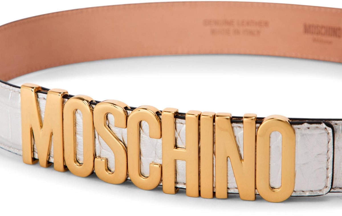 Logo Lettering Buckle Belt