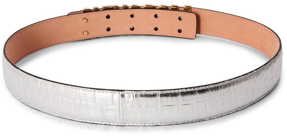 Logo Lettering Buckle Belt