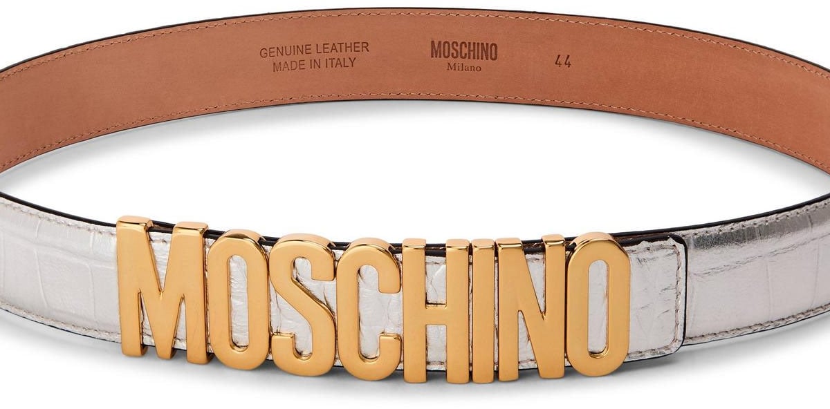 Logo Lettering Buckle Belt