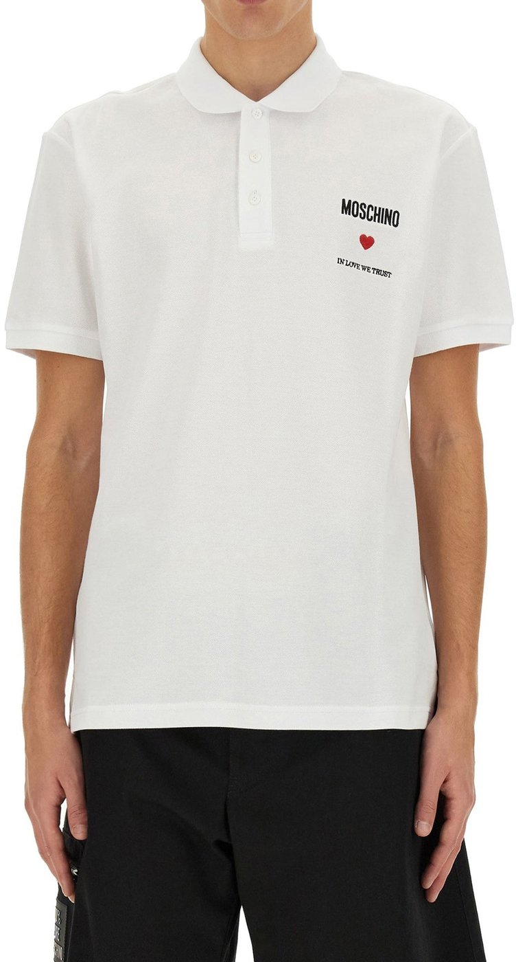 Moschino Couture In Love We Trust Cotton Polo