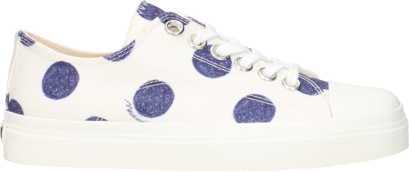 Moschino White Fabric Low Top Sneakers