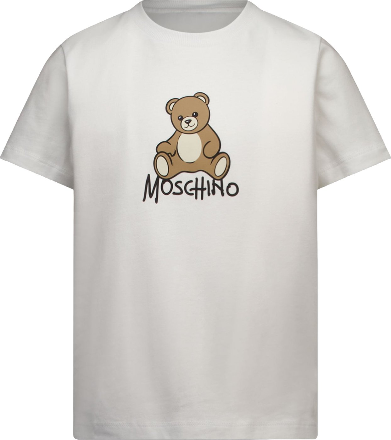 Moschino Kinder Unisex T-Shirt In Wit