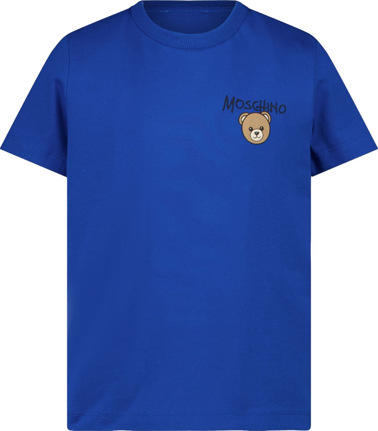 Moschino Kinder Unisex T-Shirt In Cobalt Blauw