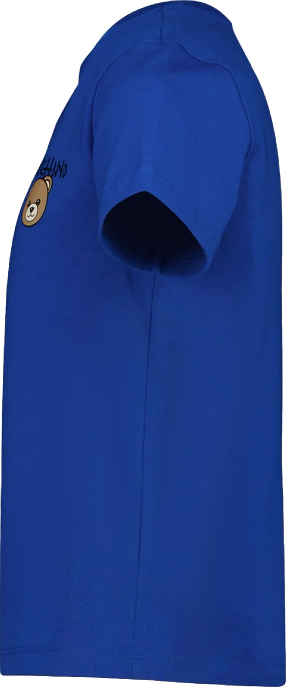 Moschino Kinder Unisex T-Shirt In Cobalt Blauw
