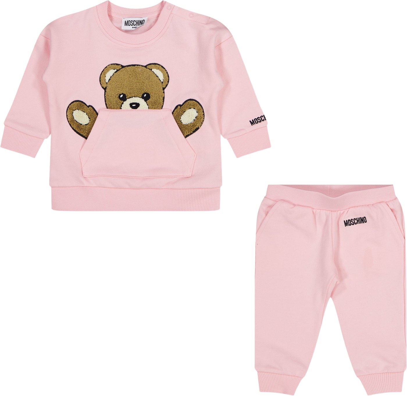 Moschino Baby Meisjes Joggingpak In Licht Roze