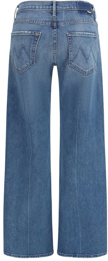 Mother Denim Blue Cotton Flared Jeans