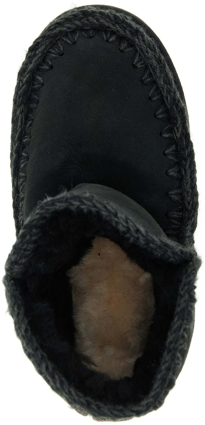 Mou Black Lambskin Ankle Boots