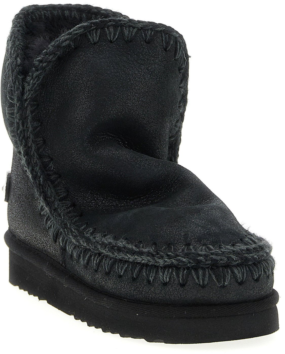 Mou Eskimo 18 Rhinestone Logo Ankle Boots