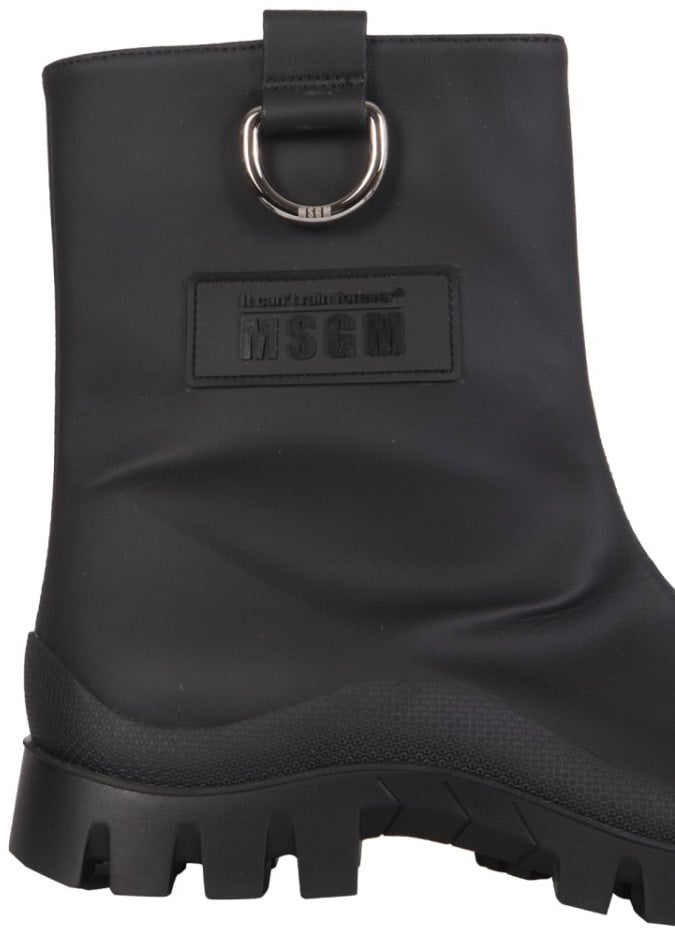 Matte Black Mid-Calf Rain Boots