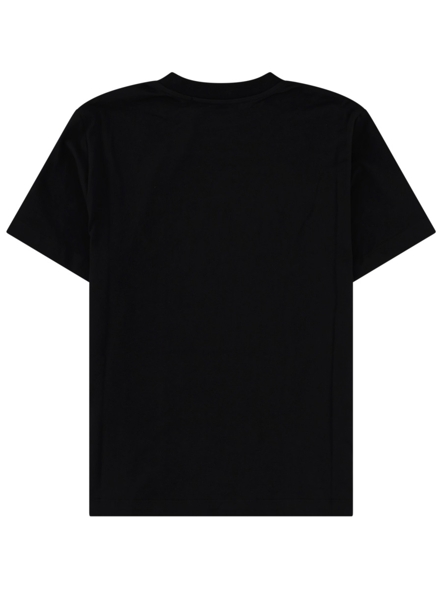 Lace Embroidered Logo Cotton T-Shirt