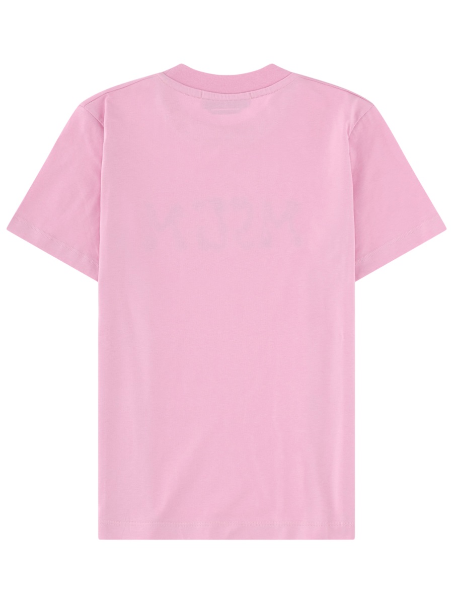Soft Pink Chest Floral Logo T-Shirt