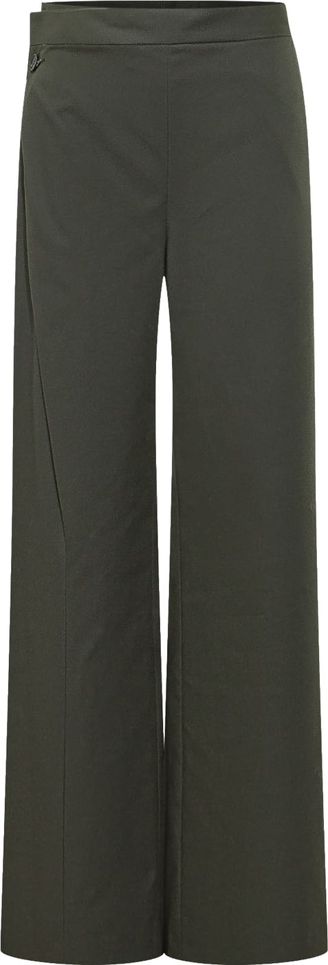 Pantaloni a Gamba Ampia con Cuciture Frontali