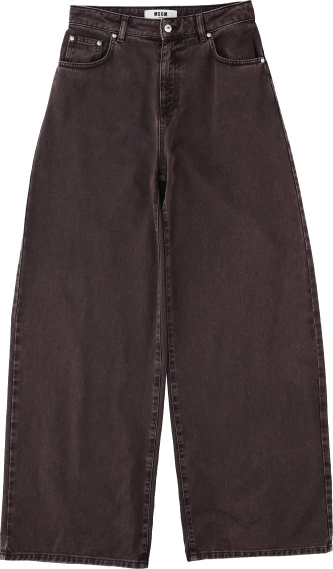 Jeans Wide Leg In Cotone