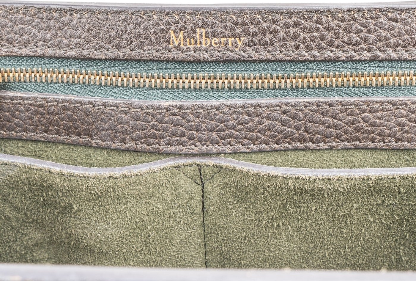 Mulberry Grained Leather Bayswater Handbag