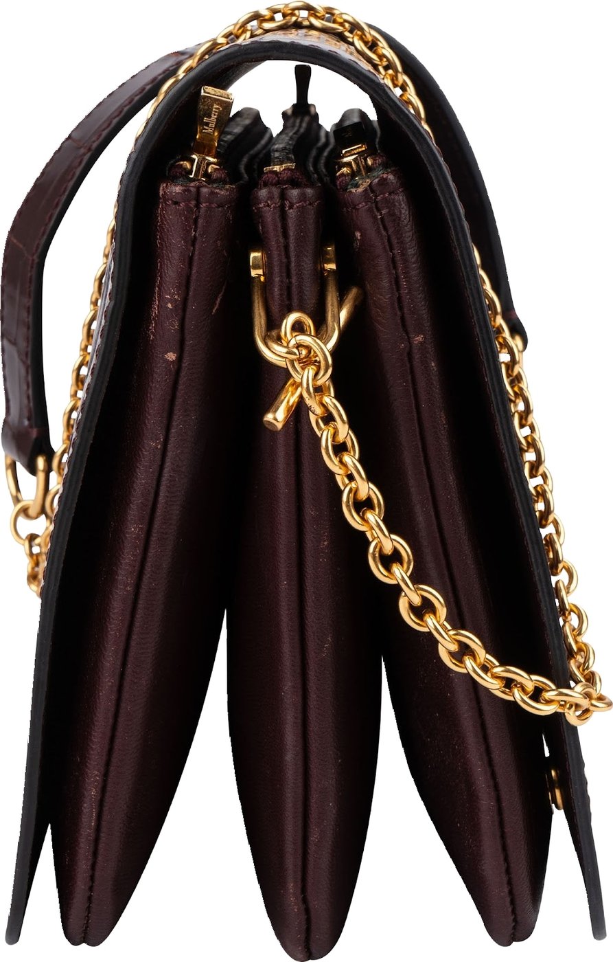 Mulberry Croc-Embossed Leather Small Darley Crossbody Bag
