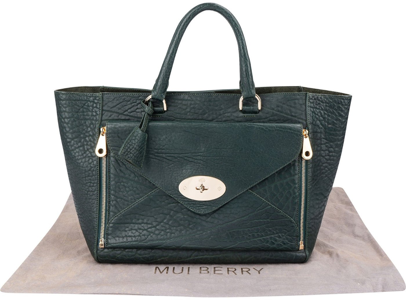 Mulberry Heavy Grain Leather Willow 2 in 1 Tote Handbag
