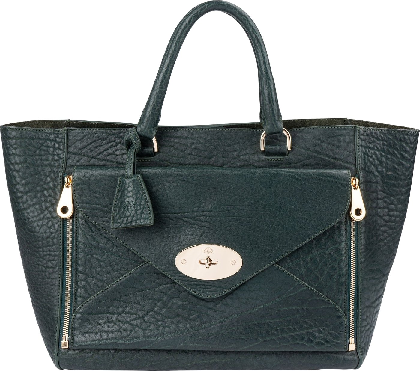 Mulberry Heavy Grain Leather Willow 2 in 1 Tote Handbag